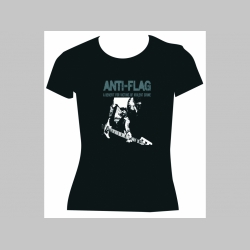 Anti Flag, čierne dámske tričko Fruit of The Loom 100%bavlna